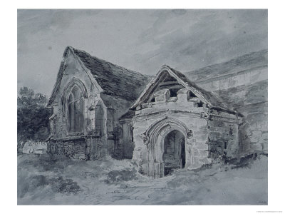 Porch and Transept of a Church Constable Print